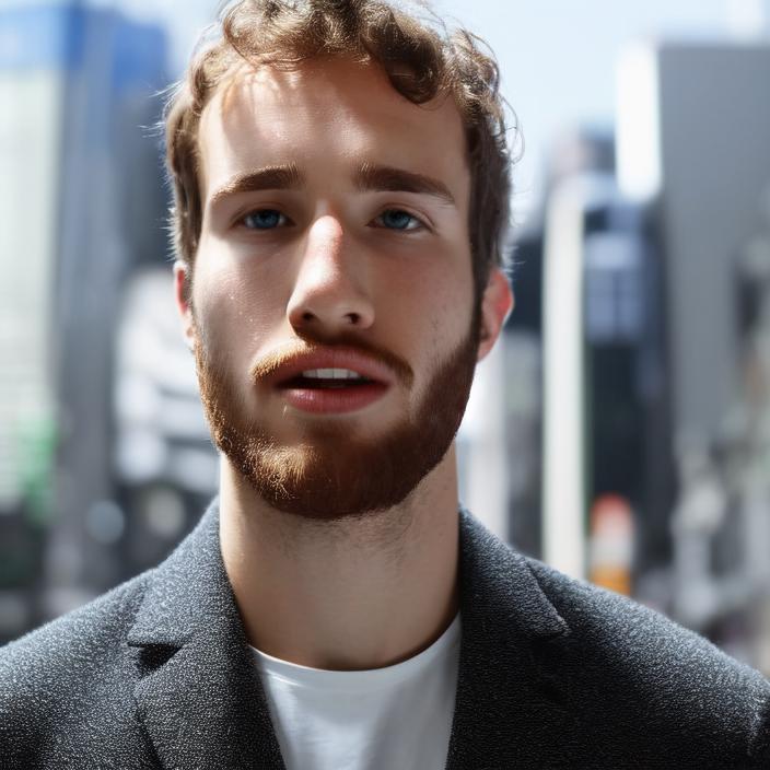 Artificial Intelligence (AI) generated image art, person, portrait, in tokyo, highly detailed, sharp focus, 4k