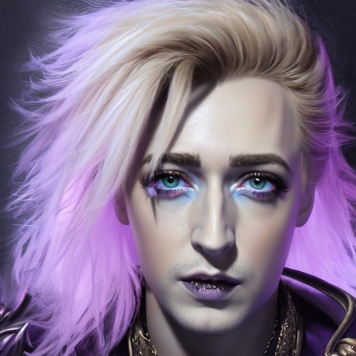 Artificial Intelligence (AI) generated image art, jaden, portrait, hyper detailed face, fantasy vampire, magic