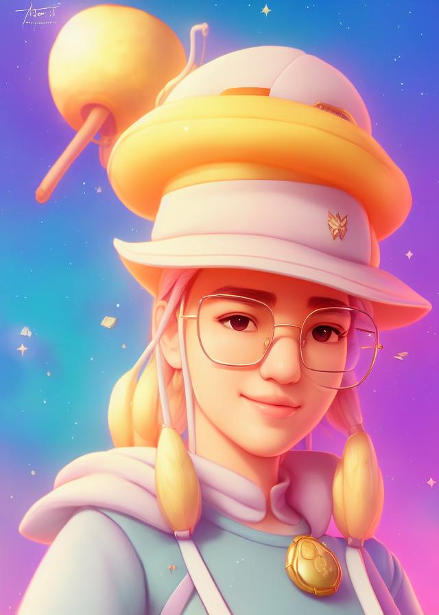 Artificial Intelligence (AI) generated image art, ... as princess peach, (portrait), made by artgerm, wlop, rossdraws, artstation, cgsociety, concept art