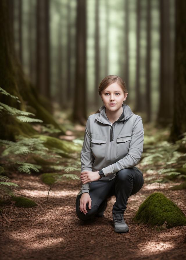 Artificial Intelligence (AI) generated image art, In a beautiful forest, (portrait) Hasselblad H6D-400c lens (highly detailed) 8k