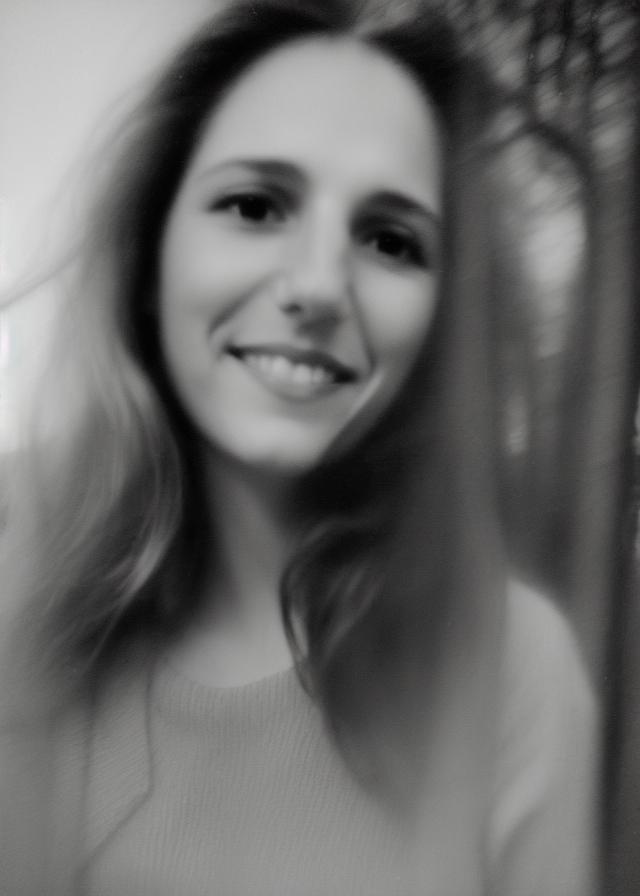 Artificial Intelligence (AI) generated image art, ..., portrait, ((blurry photograph)), old b&w photo, (film grain), in the mountains