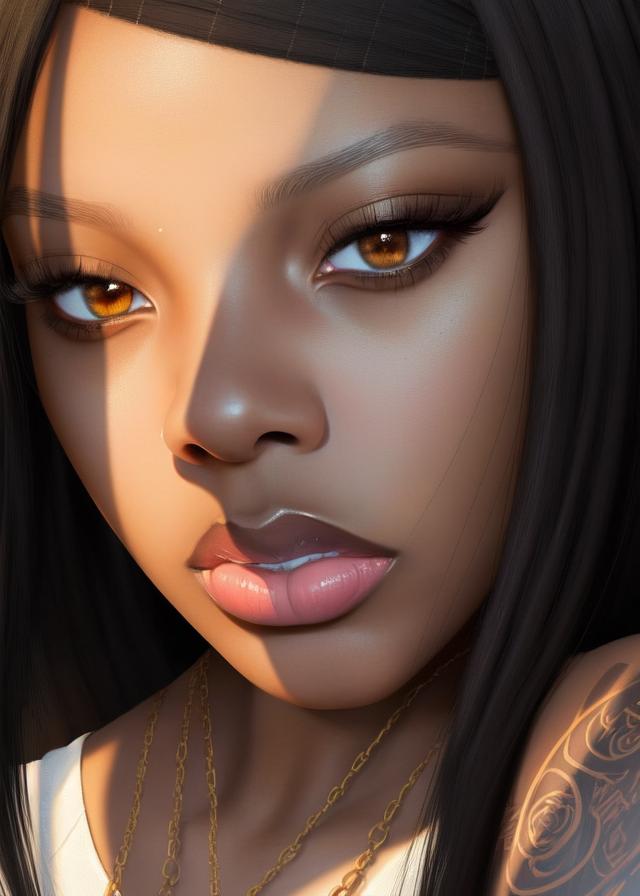 Artificial Intelligence (AI) generated image art, ... as beautiful emo girl with brown skin, ((portrait)), art by lois van baarle and loish and ross tran and rossdraws and sam yang and samdoesarts and artgerm, digital art, highly detailed, intricate, sharp focus, Trending on Artstation HQ, deviantart, unreal engine 5, 4K UHD image