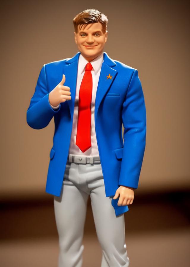 Artificial Intelligence (AI) generated image art, ..., as a Ken doll