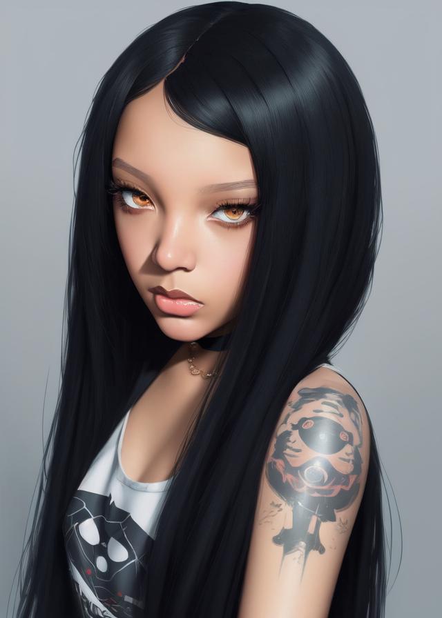 Artificial Intelligence (AI) generated image art, ... as beautiful emo girl, ((portrait)), art by lois van baarle and loish and ross tran and rossdraws and sam yang and samdoesarts and artgerm, digital art, highly detailed, intricate, sharp focus, Trending on Artstation HQ, deviantart, unreal engine 5, 4K UHD image