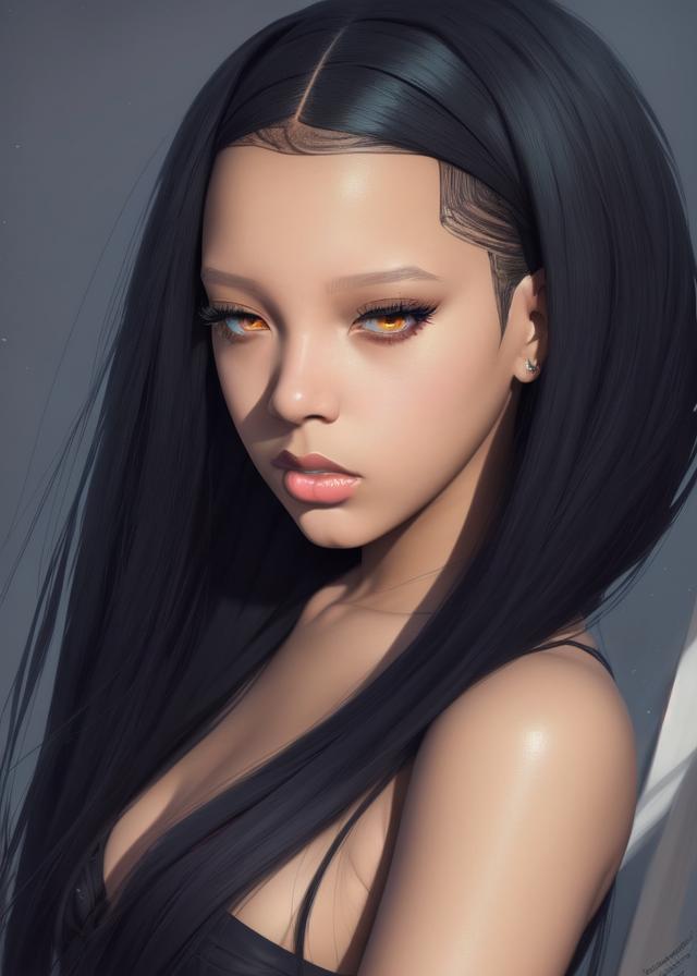 Artificial Intelligence (AI) generated image art, ... as beautiful emo girl, ((portrait)), art by lois van baarle and loish and ross tran and rossdraws and sam yang and samdoesarts and artgerm, digital art, highly detailed, intricate, sharp focus, Trending on Artstation HQ, deviantart, unreal engine 5, 4K UHD image