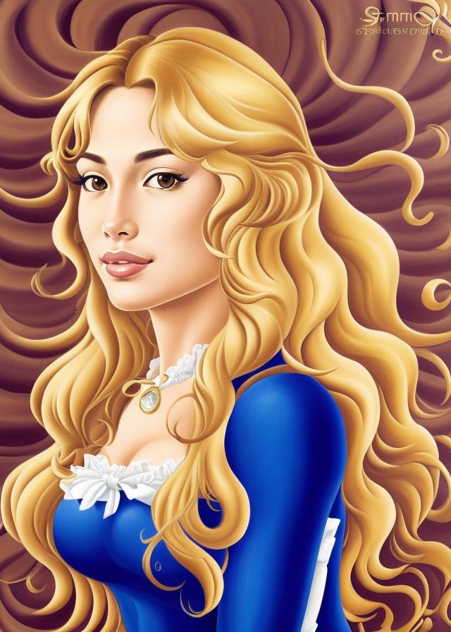 Artificial Intelligence (AI) generated image art, ..., handsome halfbody portrait of a beautiful well-formed venus, ((foamborn venus)), elegant posture, seducing posture, friendly but serious expression, full body, long blonde hair and large bust, dark uniform background, by ((sandro botticelli))