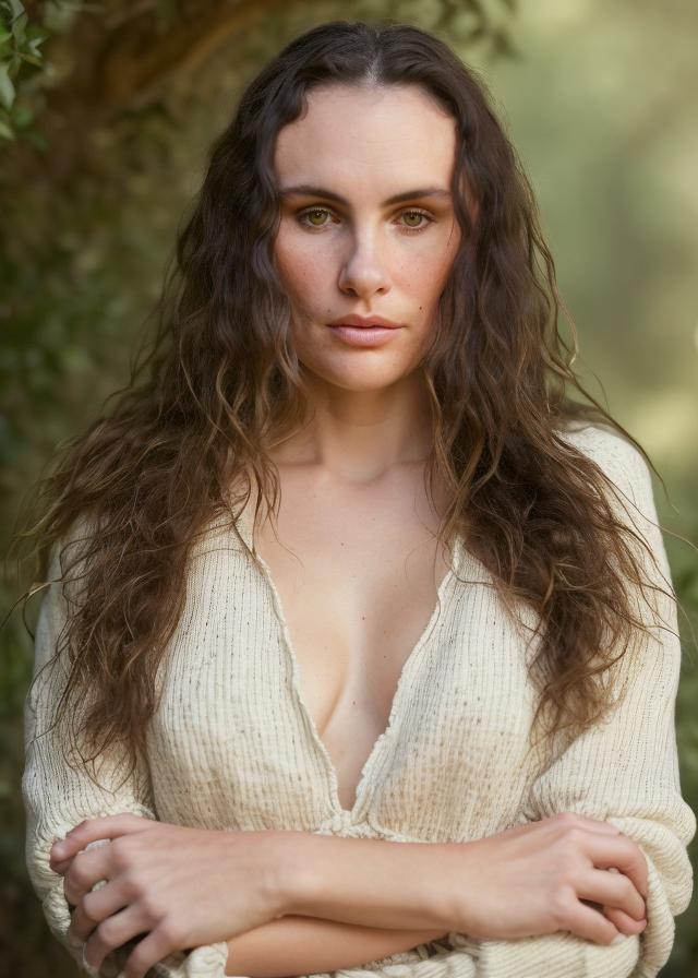 Artificial Intelligence (AI) generated image art, ...,..., soft smile, portrait in soft light, depth of field, zeiss lens, detailed, symmetrical, centered, fashion photoshoot, by annie leibovitz, breathtaking, 8 k resolution, extremely detailed, beautiful, establishing shot, artistic, hyperrealistic, beautiful face, octane render with steven tyler