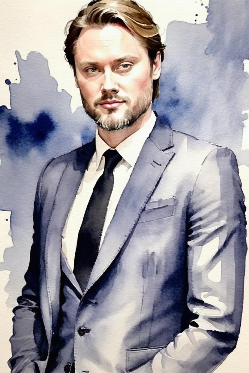Artificial Intelligence (AI) generated image art, ..., watercolor, fashion illustration, style of Matt Richards, (Matt Richards)
