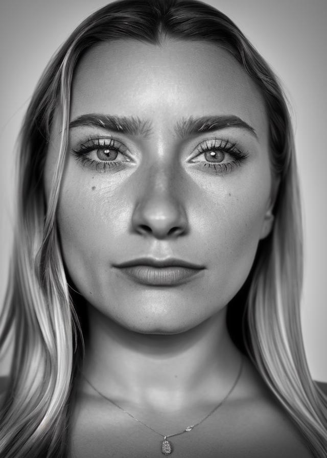 Artificial Intelligence (AI) generated image art, ..., portrait, black and white, highly detailed, hyper realistic, photographic, wide angle lens, in the style of Richard Avedon, Patrick Demarchelier, Vogue, Baron Adolphe De Meyer