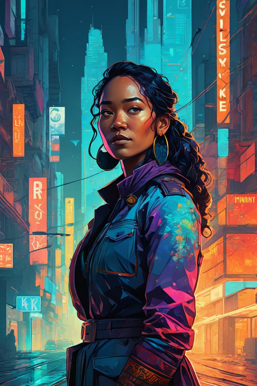 Artificial Intelligence (AI) generated image art, stunning portrait of ..., by victo ngai, kilian eng vibrant colors, dynamic lighting, digital art, winning award masterpiece, fantastically beautiful, illustration, aestheticly inspired by beksinski and dan mumford, upscale with simon stalenhag work, trending on artstation, art by artgerm and greg rutkowski, 8k