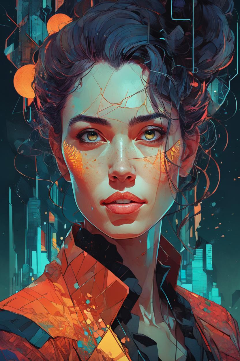 Artificial Intelligence (AI) generated image art, stunning portrait of ..., by victo ngai, kilian eng vibrant colors, dynamic lighting, digital art, winning award masterpiece, fantastically beautiful, illustration, aestheticly inspired by beksinski and dan mumford, upscale with simon stalenhag work, trending on artstation, art by artgerm and greg rutkowski, 8k