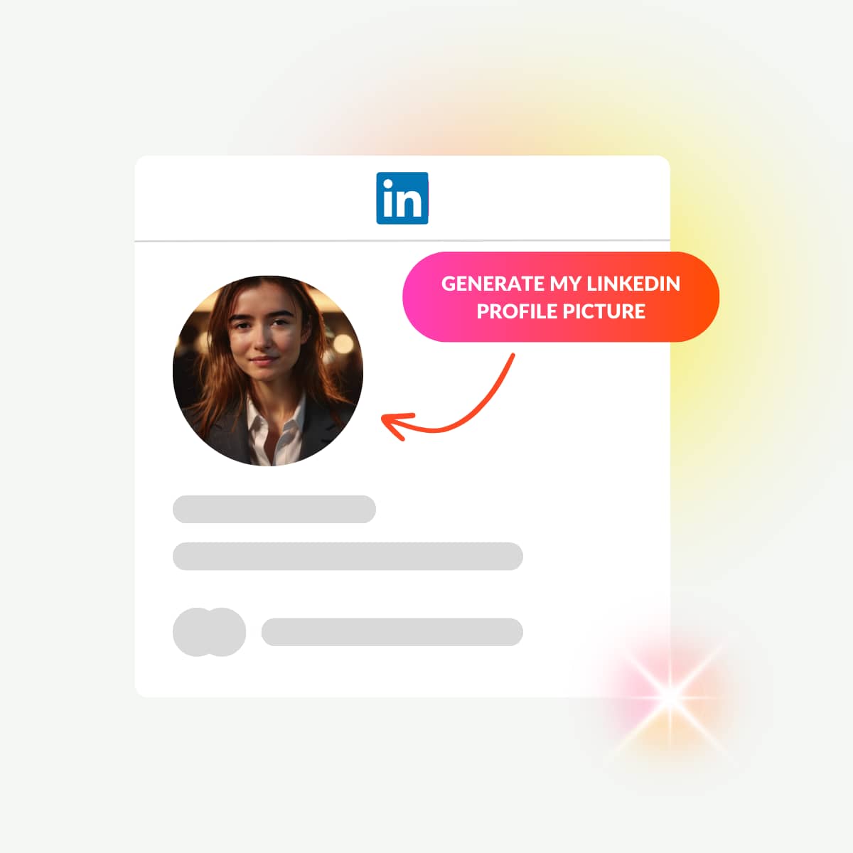 Generate LinkedIn Profile Pictures with ImagineMe