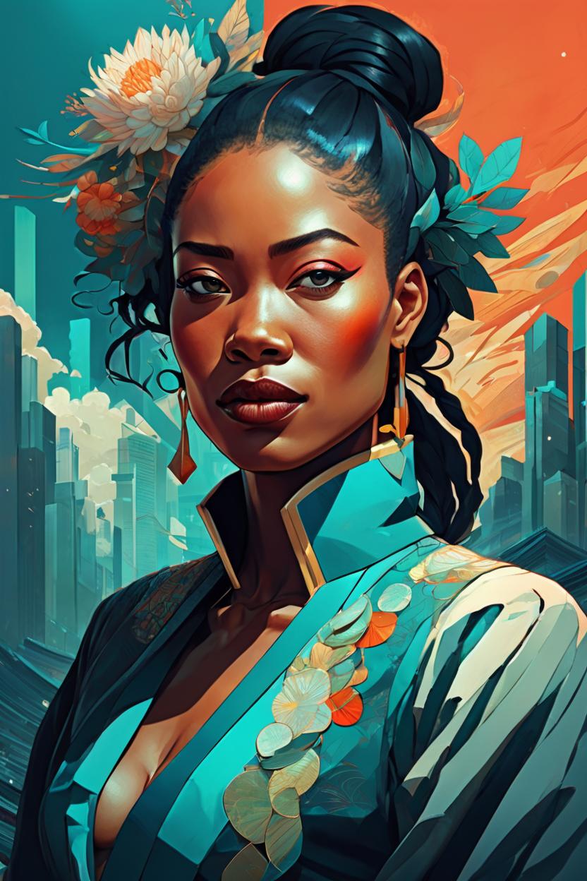 Artificial Intelligence (AI) generated image art, stunning halfbody representation of ..., by victo ngai, kilian eng, vibrant colors, dynamic lighting, digital art, award winning masterpiece, fantastically beautiful illustration, aestheticly inspired by zdzislav beksinski and dan mumford, upscale with simon stalenhag work, trending on artstation, art by stanley artgerm lau and greg rutkowski, 8k