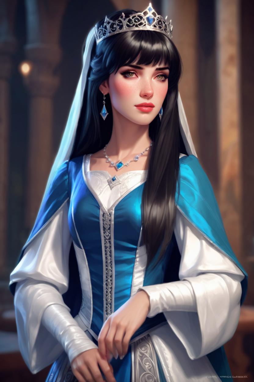 Artificial Intelligence (AI) generated image art, (...) as princess, (portrait), made by artgerm, wlop, rossdraws, artstation, cgsociety, concept art