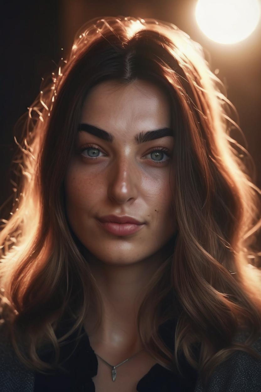 Artificial Intelligence (AI) generated image art, woman, , photorealistic, beautiful woman, inspired, cinematic lighting, highly detailed, sharp focus,4k, professional portrait photograph style,