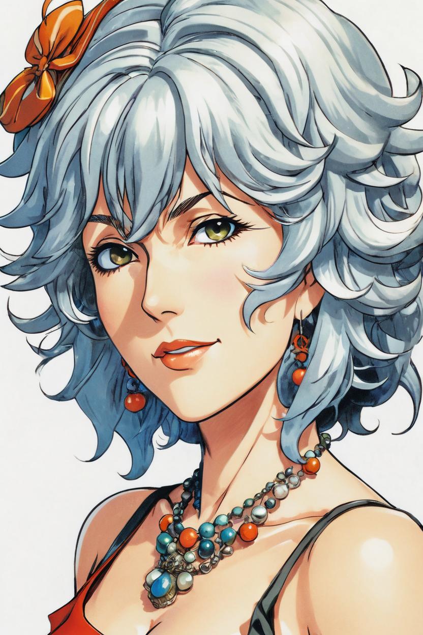 Artificial Intelligence (AI) generated image art, Fullbody representation of woman as beautiful woman, (small background area above head), art by eiichiro oda, anime, detailed picture, adventure