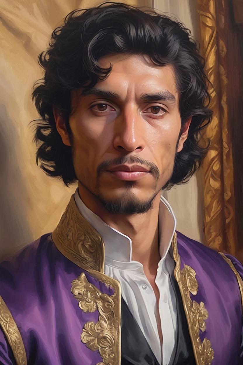 Artificial Intelligence (AI) generated image art, man, ((portrait)), as a prince,  elegant, photorealistic, highly detailed, smooth