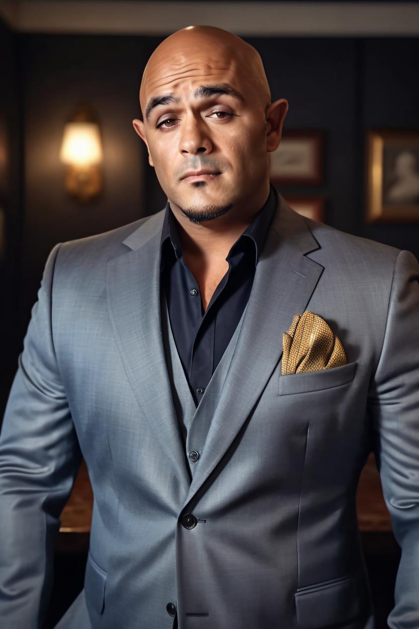 Artificial Intelligence (AI) generated image art, man, as a vintage Hollywood actor from the 70’s, Marlo Brando vibe, extremely high detail, establishing shot, cinematic light, Armani style suit, 8k, professional portrait photography, realistic