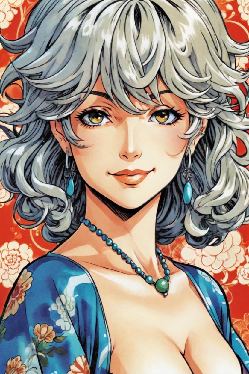 Artificial Intelligence (AI) generated image art, Fullbody representation of woman as beautiful woman, (small background area above head), art by eiichiro oda, anime, detailed picture, adventure