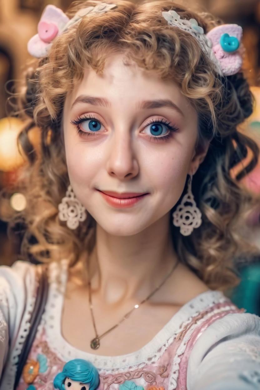 Artificial Intelligence (AI) generated image art, woman, young, beautiful, woman, kawaii, 4k, portrait, wide angle, selfie, realistic, intricate detail